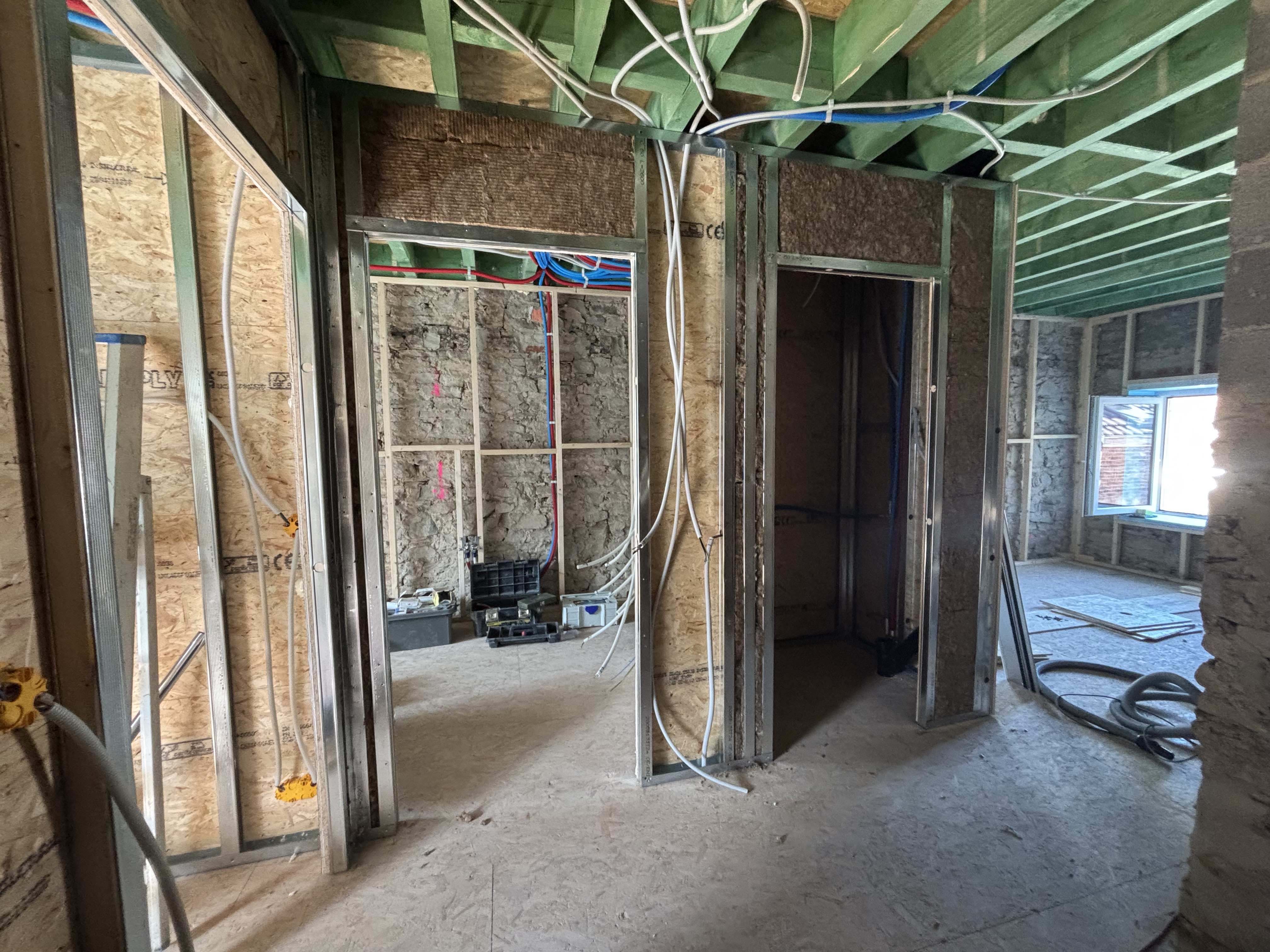 Vue ouverte du chantier en cours de rénovation